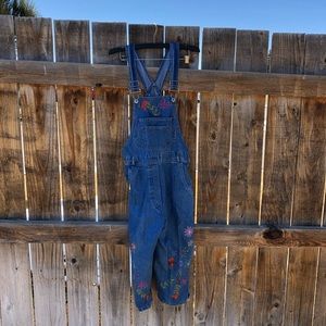 Embroidered Overalls